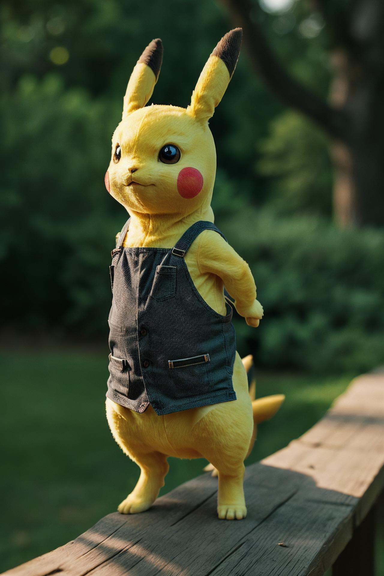 Photography,  full body BREAK of real life pikachu BREAK highly detailed,  smooth on Tensor.Art