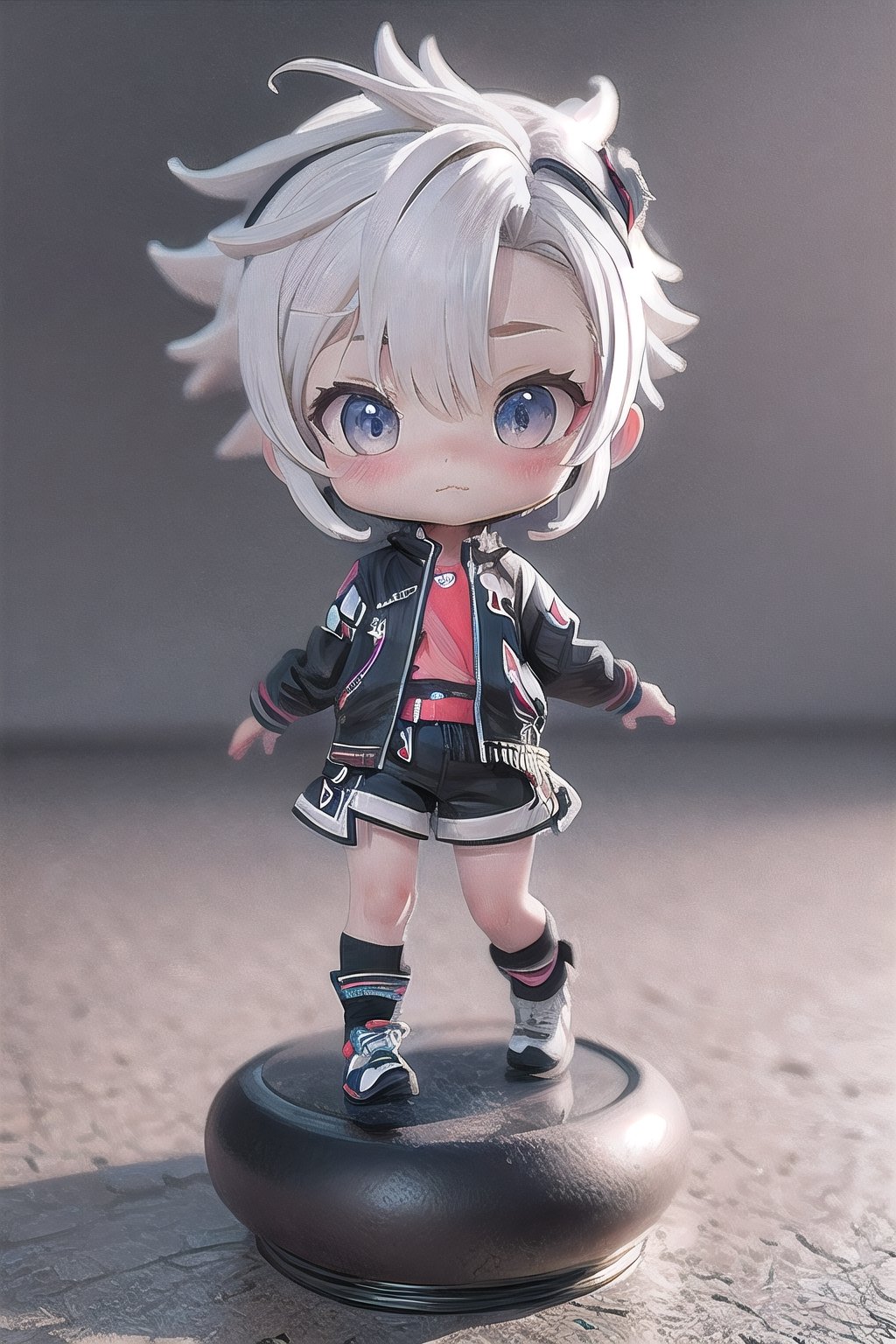 Realistic,  Handsome Tomboy,  3D Chibi Figure on Tensor.Art