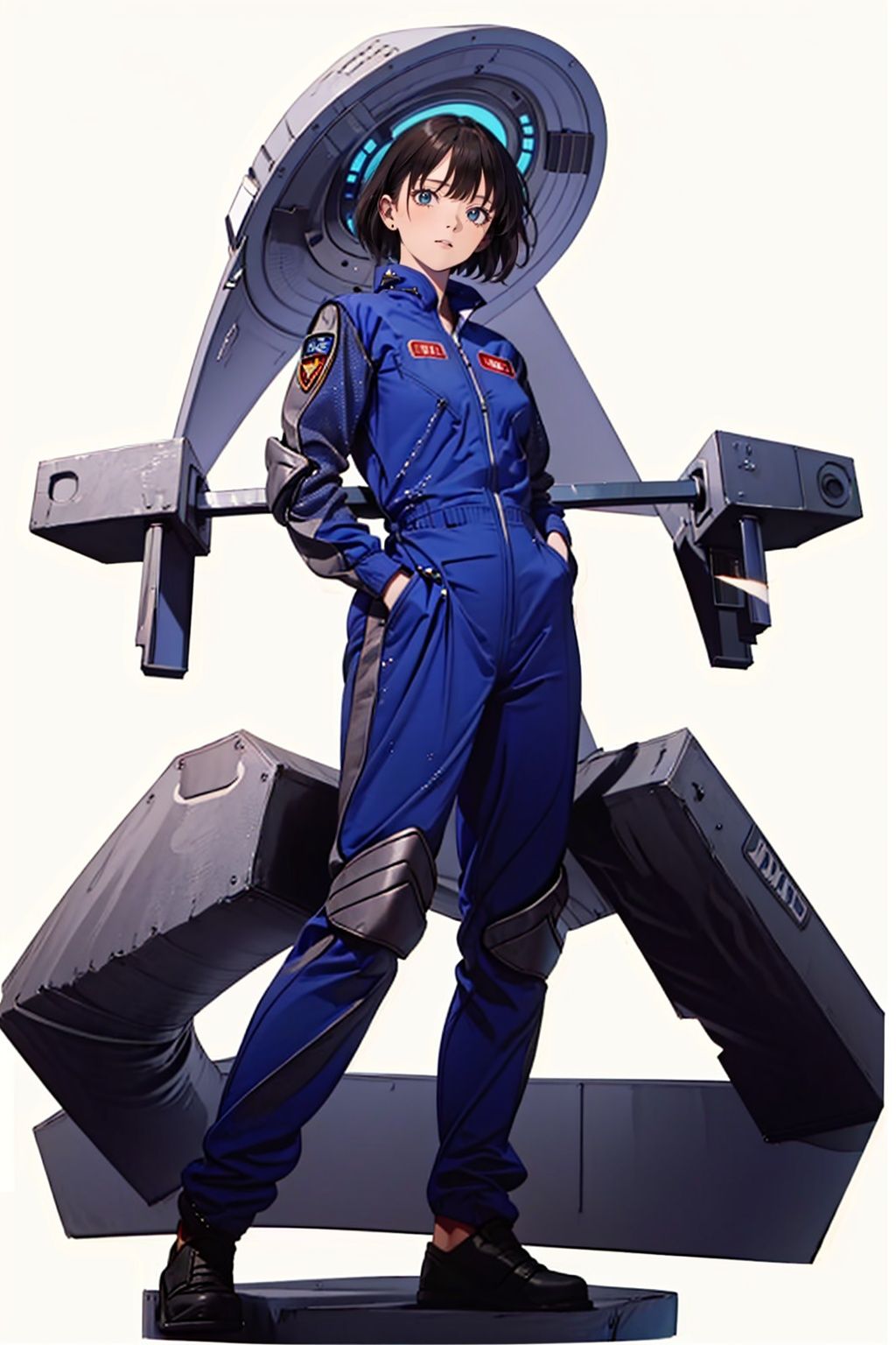  (masterpiece:1.3), (the best quality:1.2), (super fine illustrations:1.2), (Masterpiece), high quality, high detail,((white background:1.2)), looking at viewer, (SOLO:1.4),outline,,simple background,jewelry, figure, clothes writing,logo,military uniform,emblem,blue jacket,blue pants,pants,belt,uniform,police uniform,jacket, jewelry