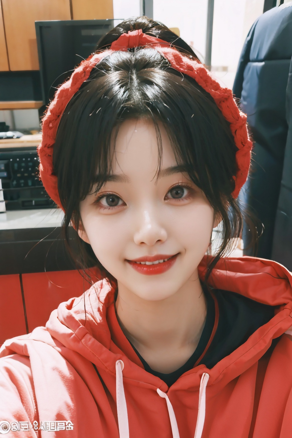 25 year old korean girl,  beautiful face,  smile on Tensor.Art