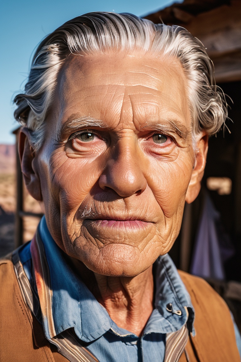large format photo of a man,  ,  (detailed wrinkled face) on Tensor.Art