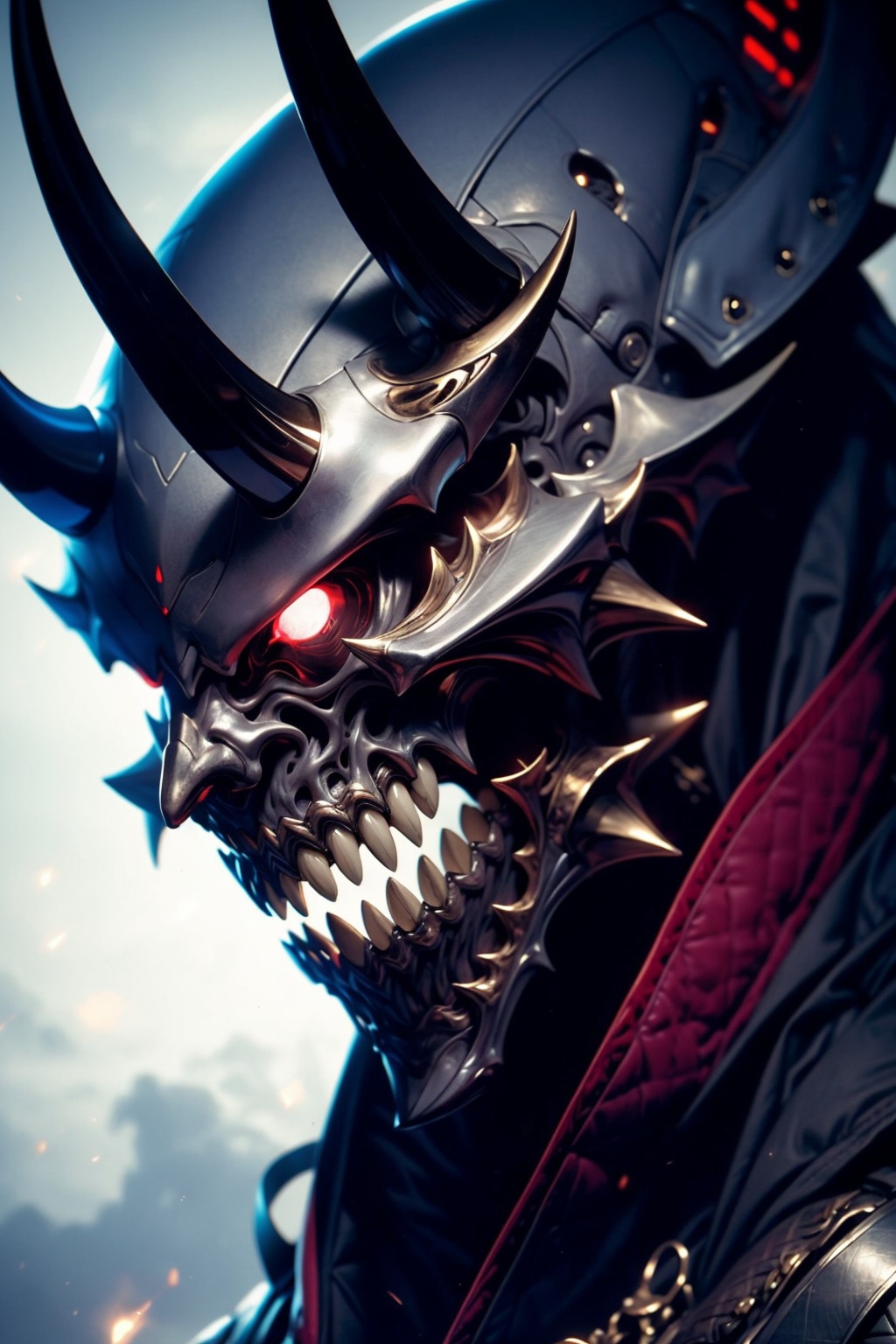 EpicGhost,  solo,  red eyes on Tensor.Art