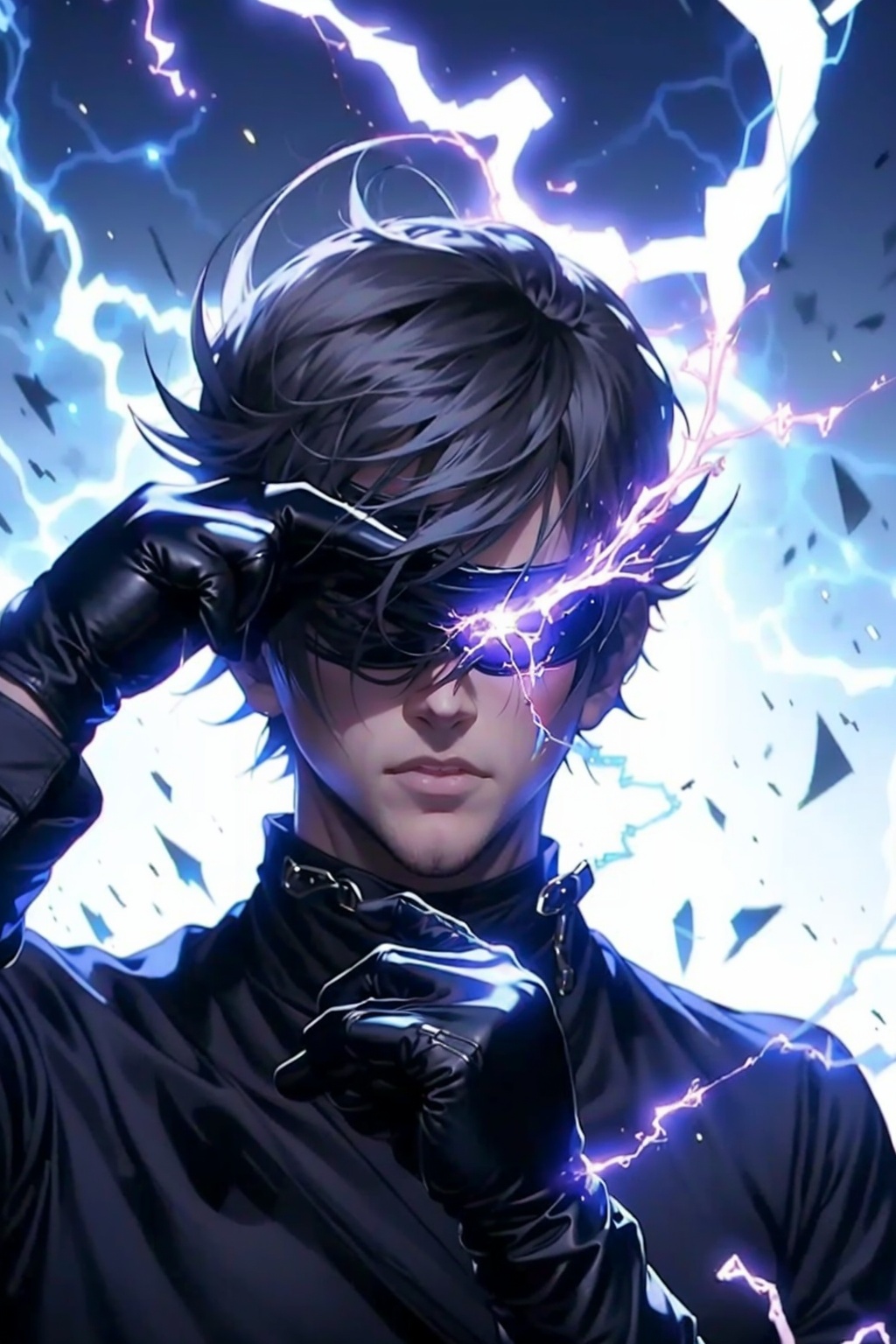 EpicGhost,  solo,  short hair on Tensor.Art