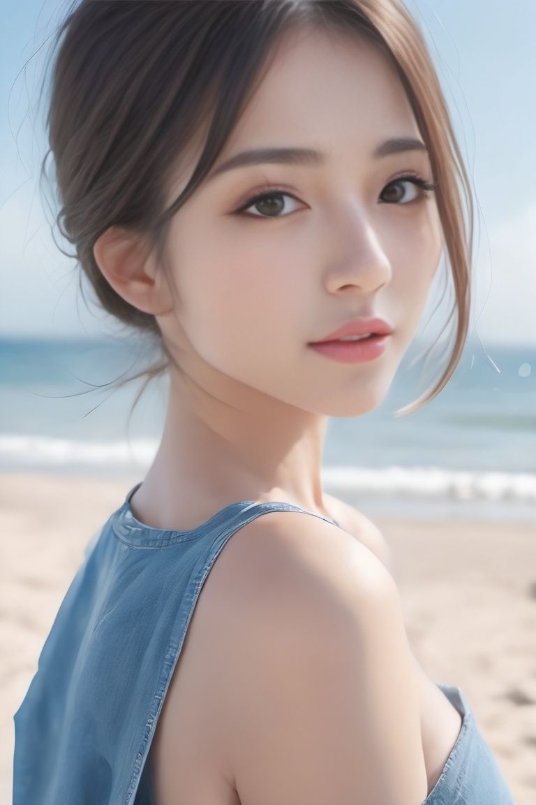 best quality ,photorealistic, photography, highly detailed,
Denim jumpsuit, zgirl, sideboob,upper_body,from_side