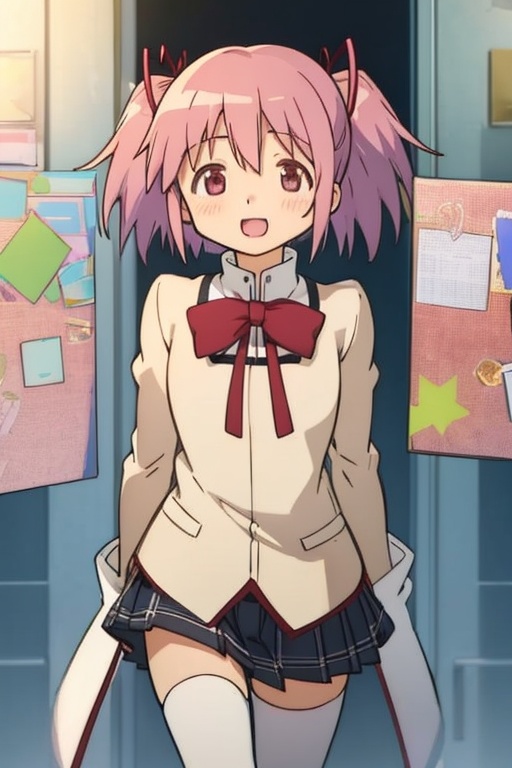 The girl has an open mouth.anime girl in a school uniform,  anime visual of a cute girl,  best anime 4k konachan wallpaper...