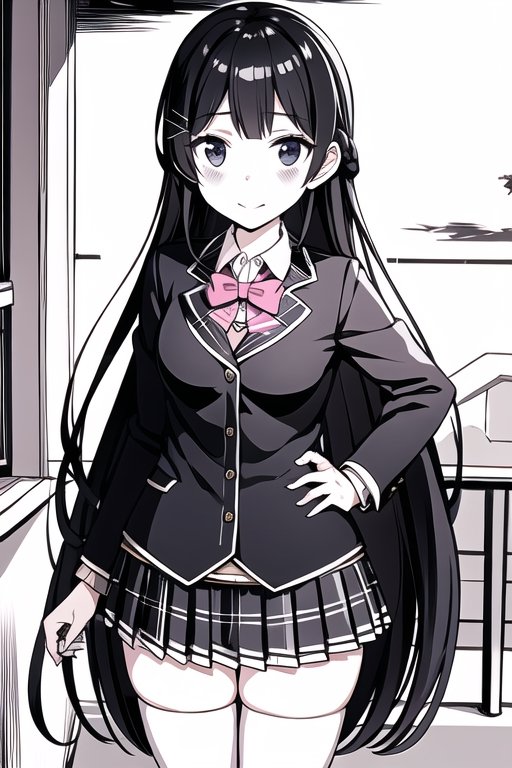 tsukino mito,  long hair,  virtual youtuber on Tensor.Art