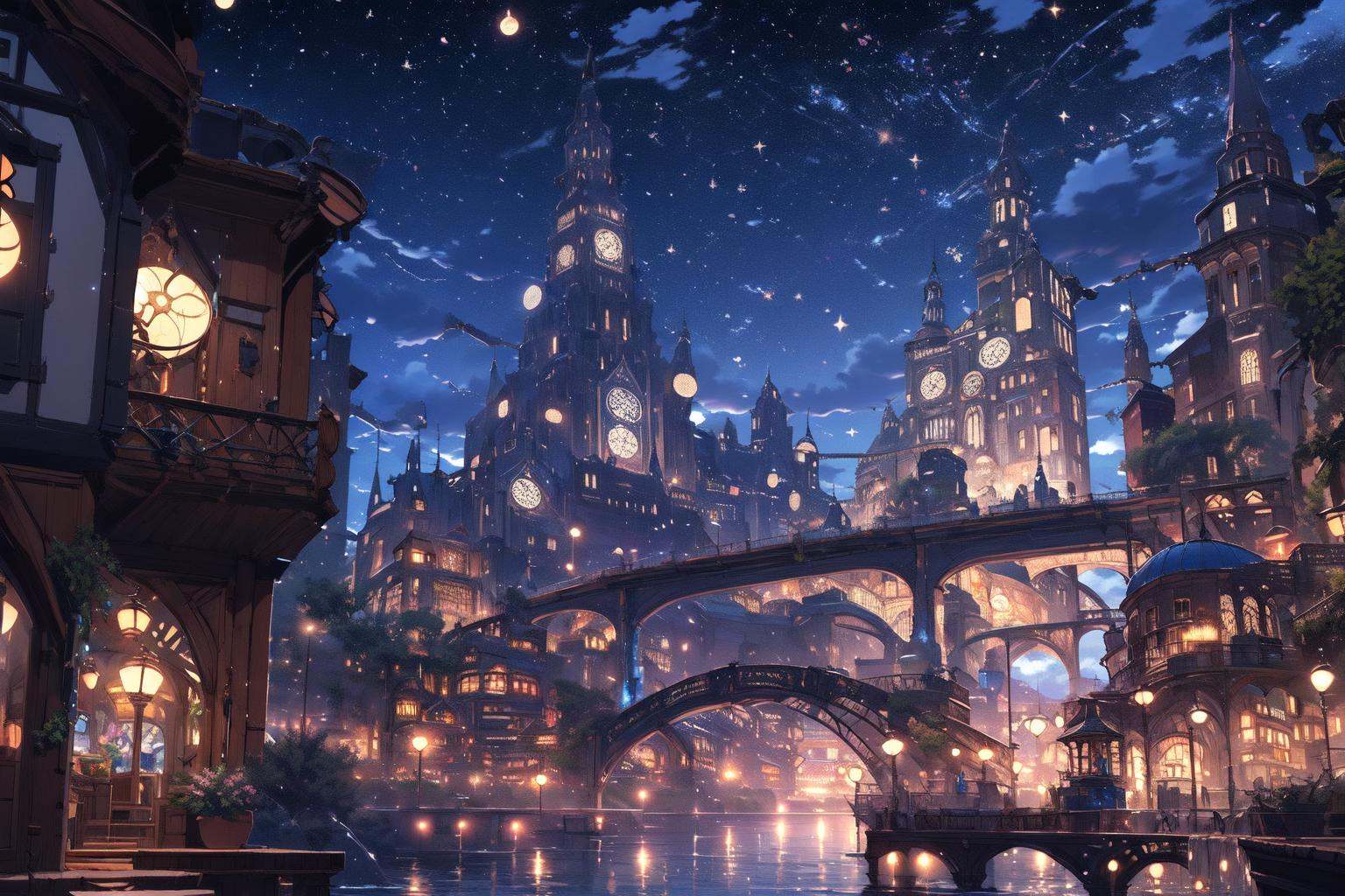best quality,  PIXIV,  Night scene on Tensor.Art