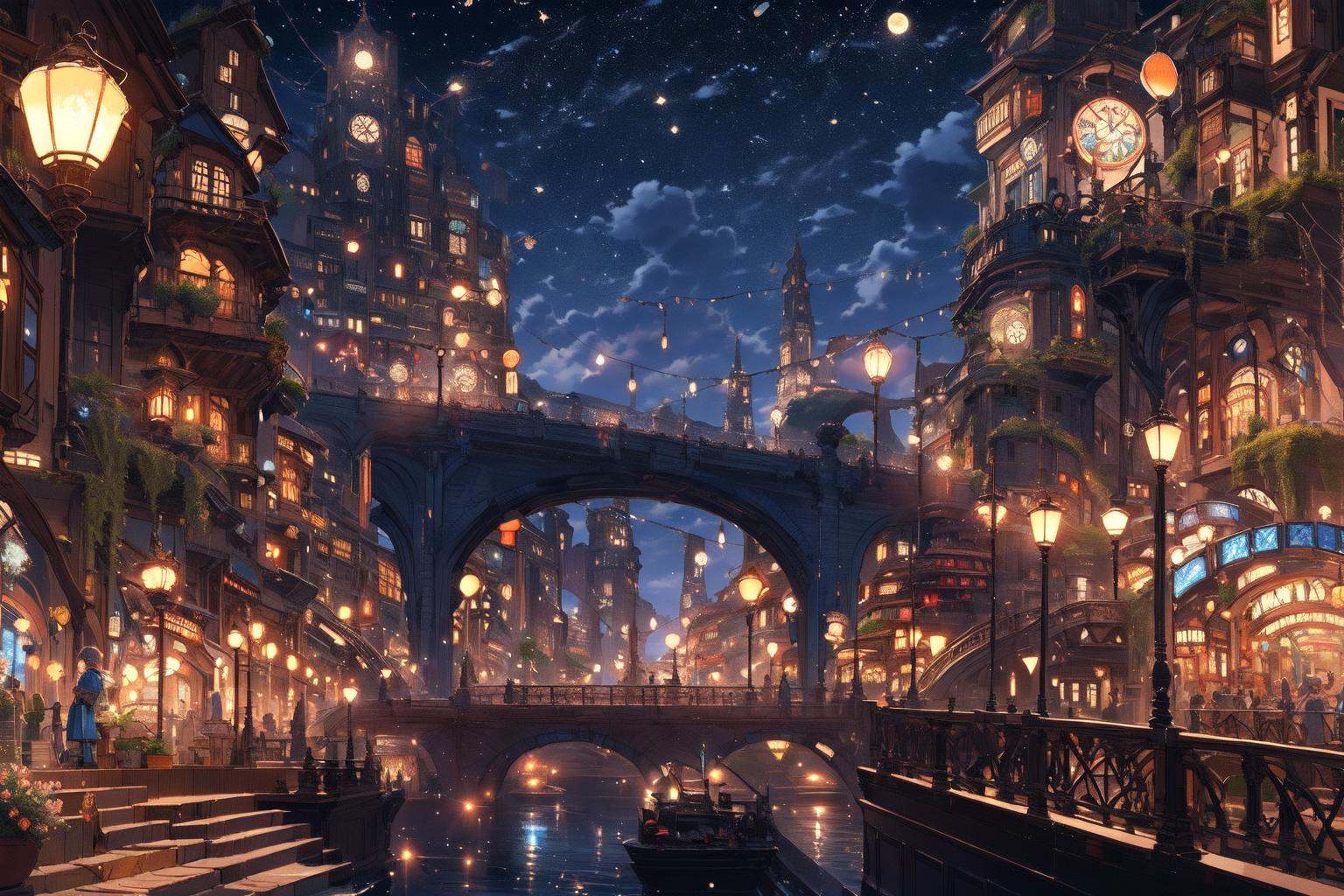 best quality,  PIXIV,  Night scene on Tensor.Art