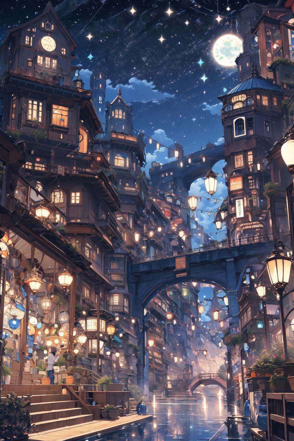 best quality,  PIXIV,  Night scene on Tensor.Art