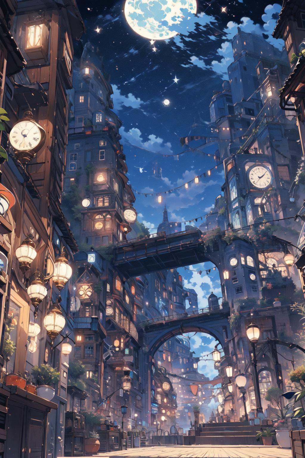 best quality,  PIXIV,  Night scene on Tensor.Art