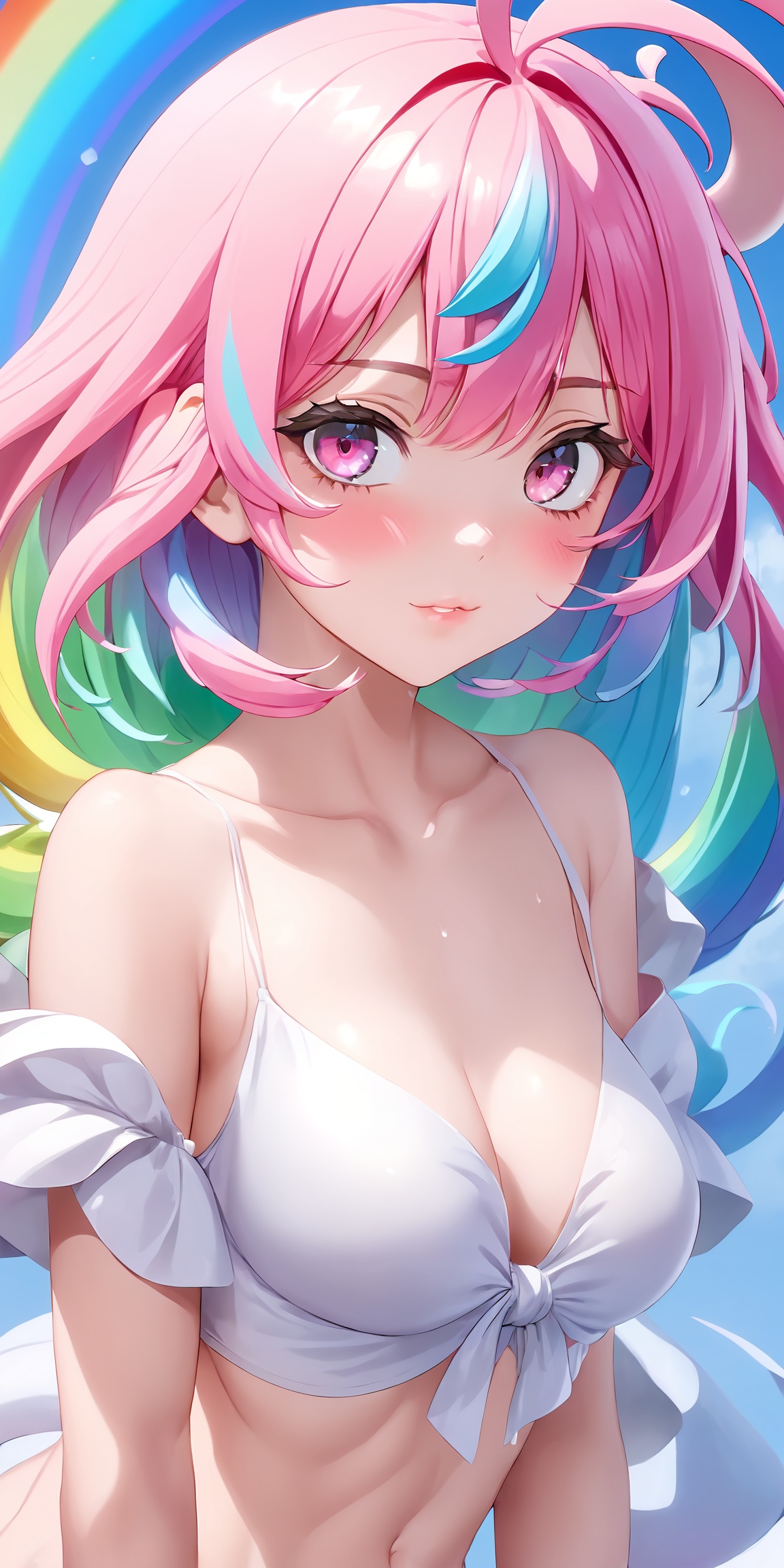 1girl,  cute,  pastel pink hair on Tensor.Art