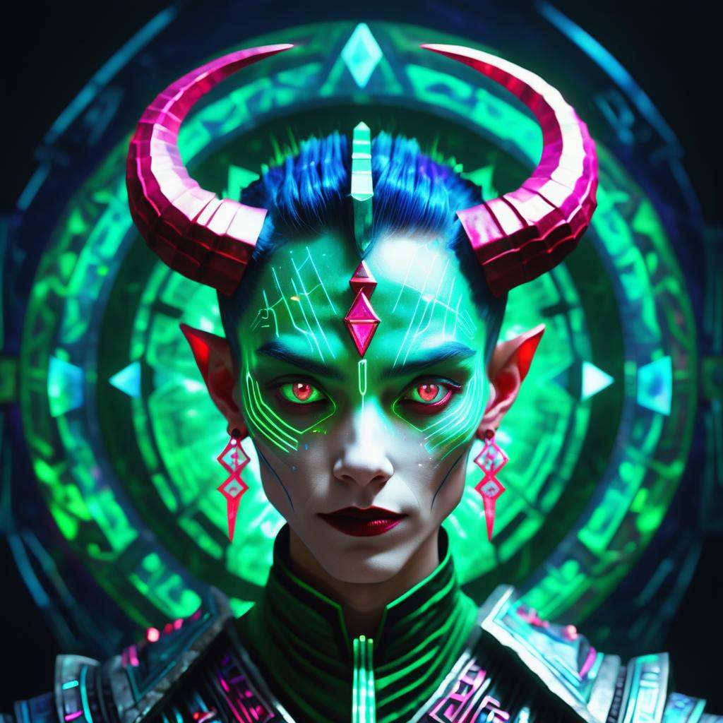 DonMCyb3rSp4c3XL female Devil,  embodiment of evil,  cunning and charismatic by DonMischo on Tensor.Art
