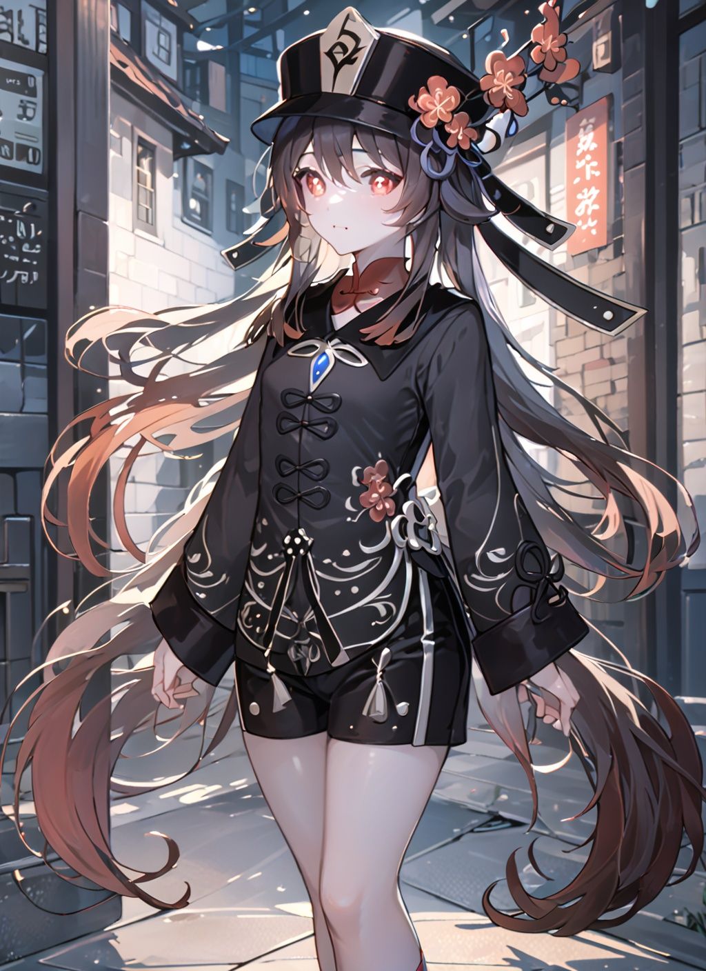 <lora:hutao:1>,hutao,1girl, 