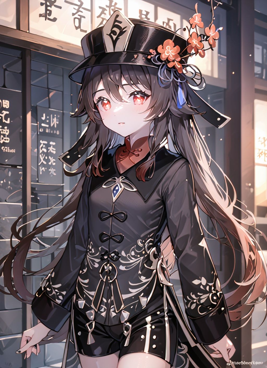 <lora:hutao:1>,hutao,1girl, 