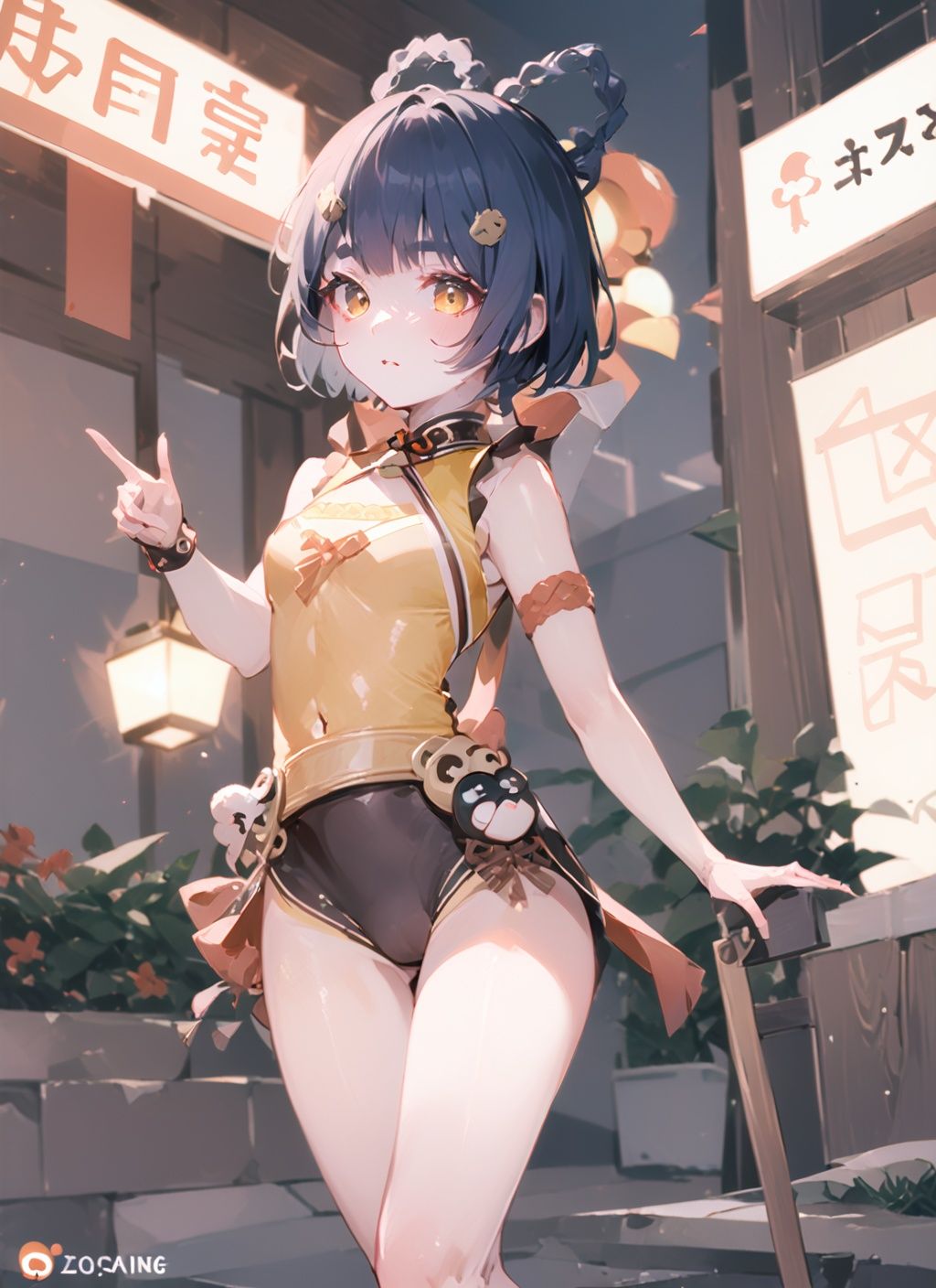 <lora:xiangling:1>xiangling, 1girl,loli, square-leg