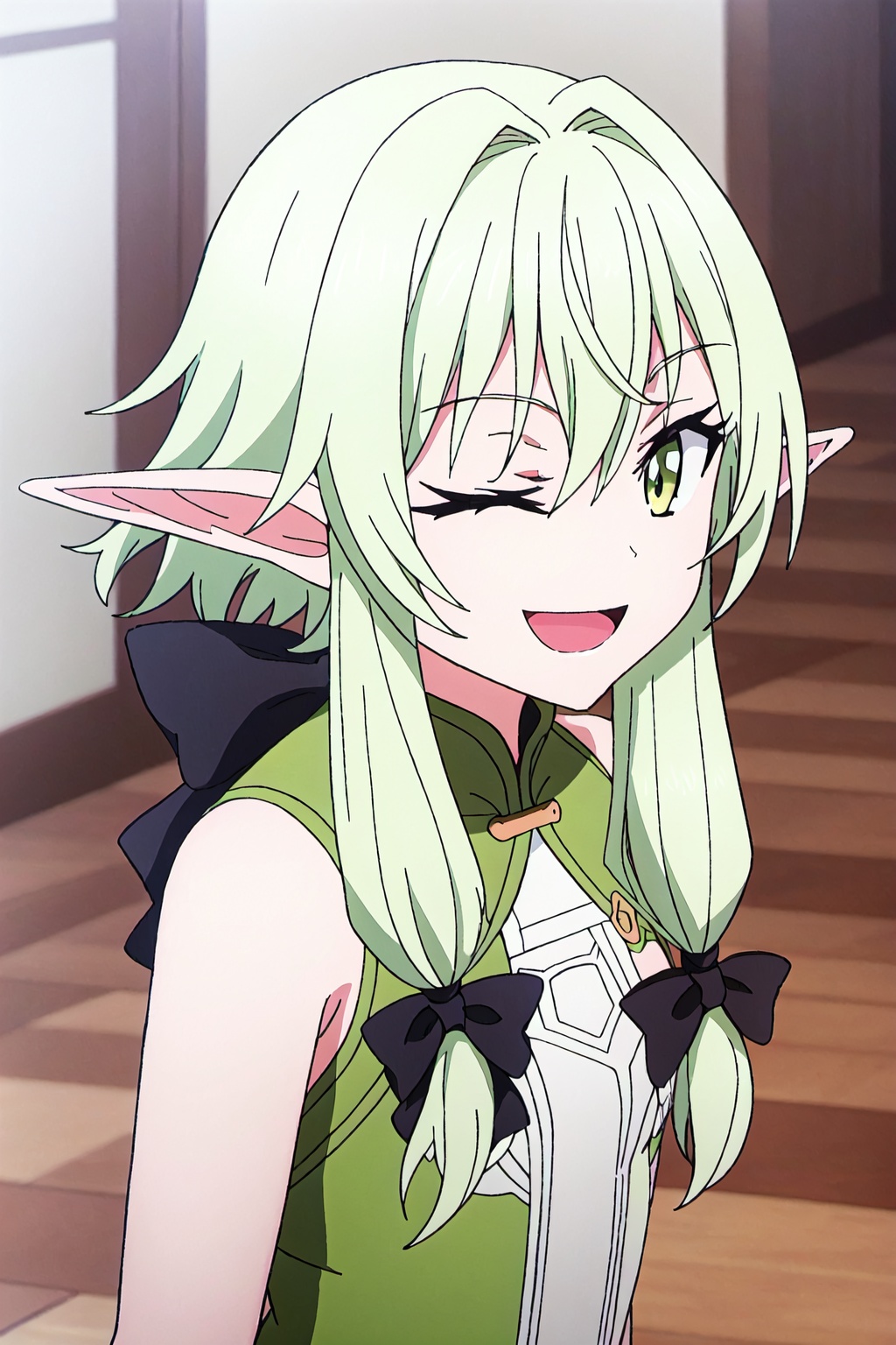 yousei,  1girl,  one eye closed on Tensor.Art