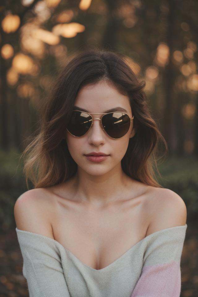 wearing Aviator sunglasses on Tensor.Art