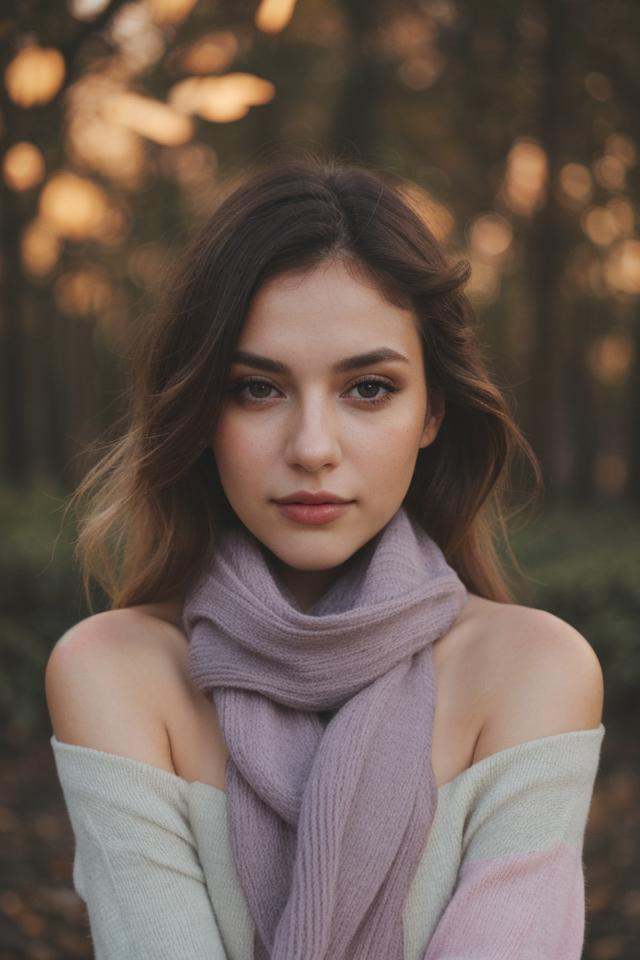 wearing scarf on Tensor.Art