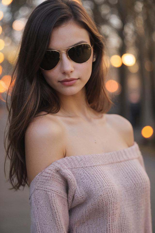 wearing Aviator sunglasses on Tensor.Art
