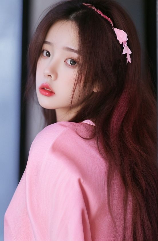 1girl,incredibly absurdres,huge filesize,realistic,absurdres,real,dress,solo,dark_pink,