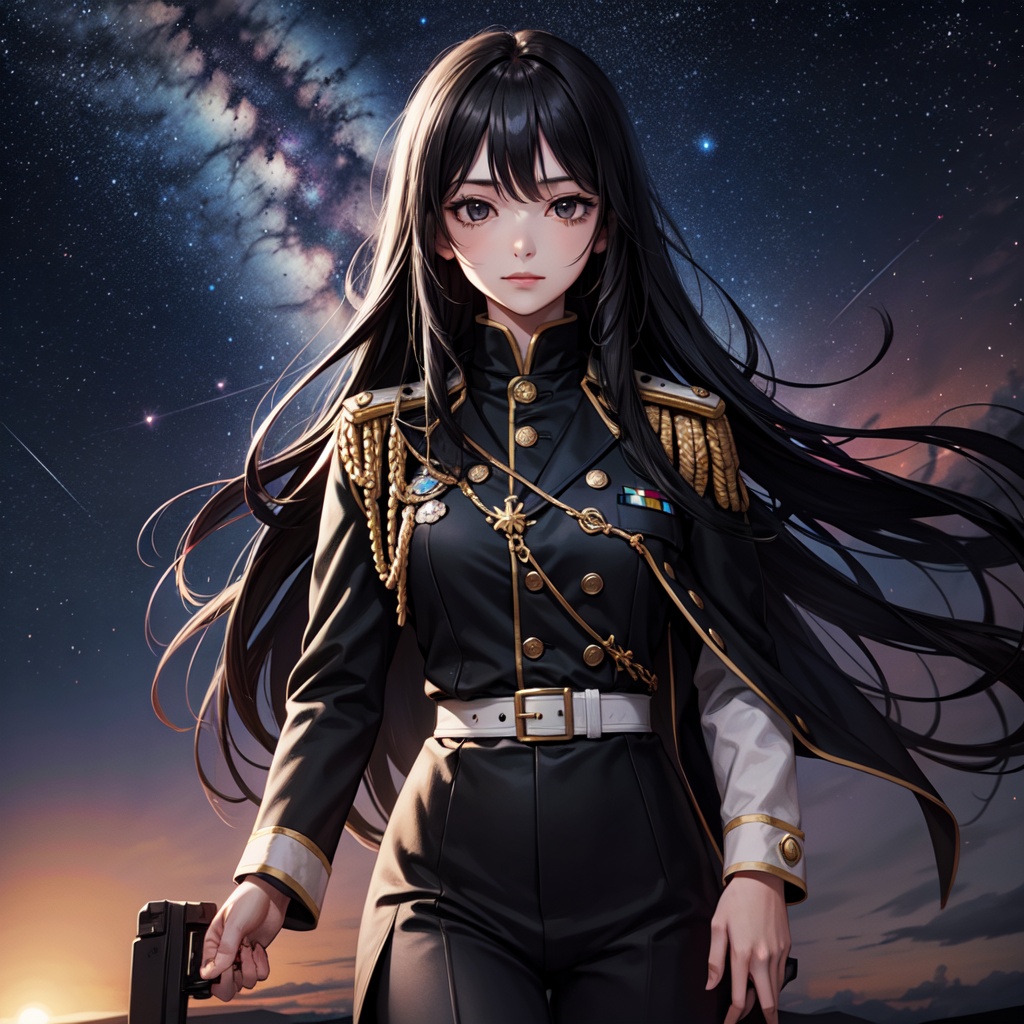 1 Girl,  special ability,  very long black hair on Tensor.Art