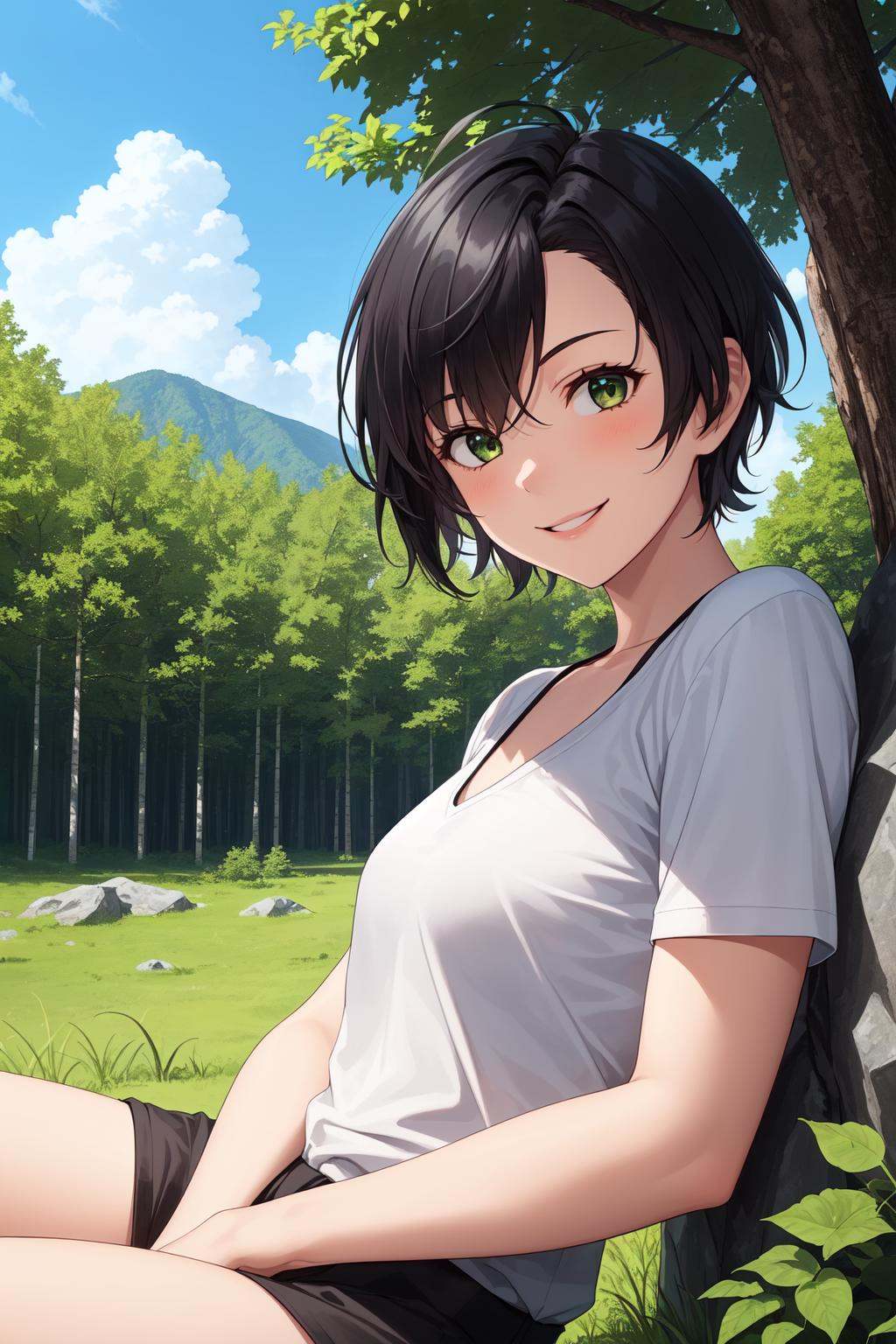 1girl,  solo,  upper body on Tensor.Art