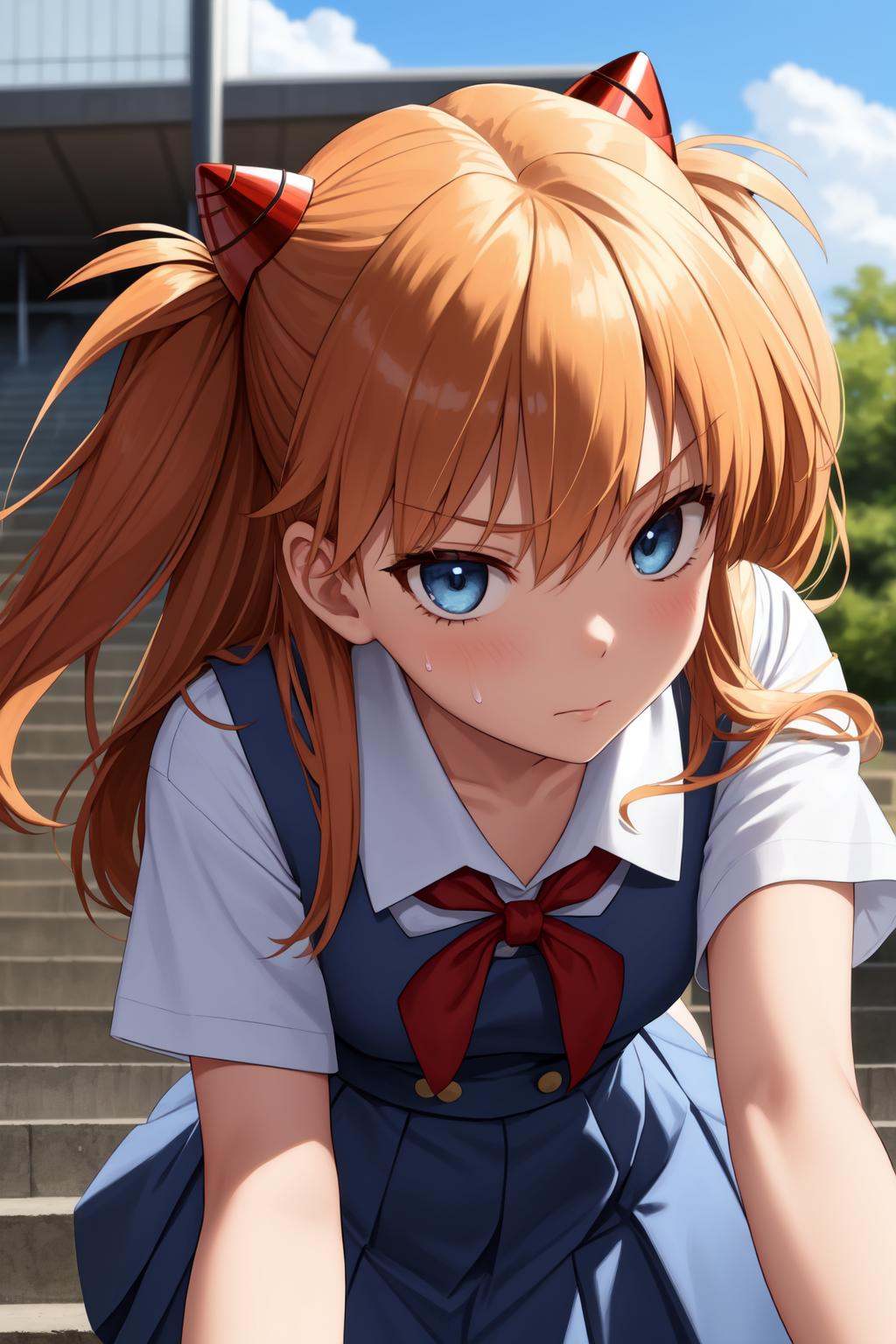 tsurime,  1girl,  souryuu asuka langley on Tensor.Art