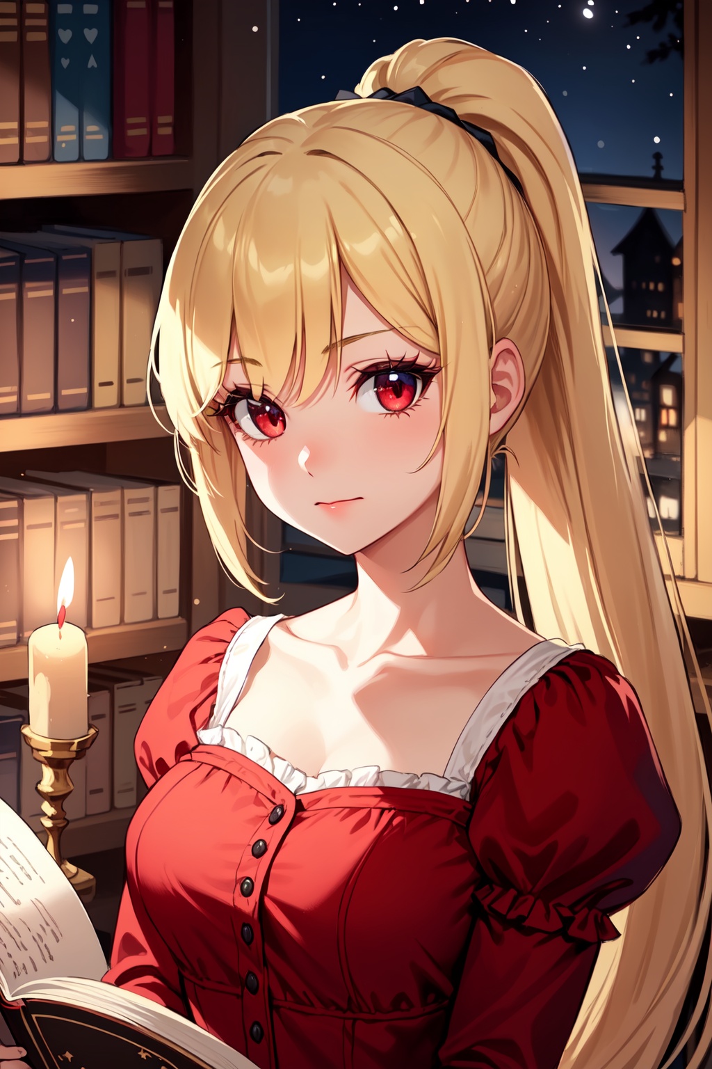 1girl,  solo,  blonde hair on Tensor.Art