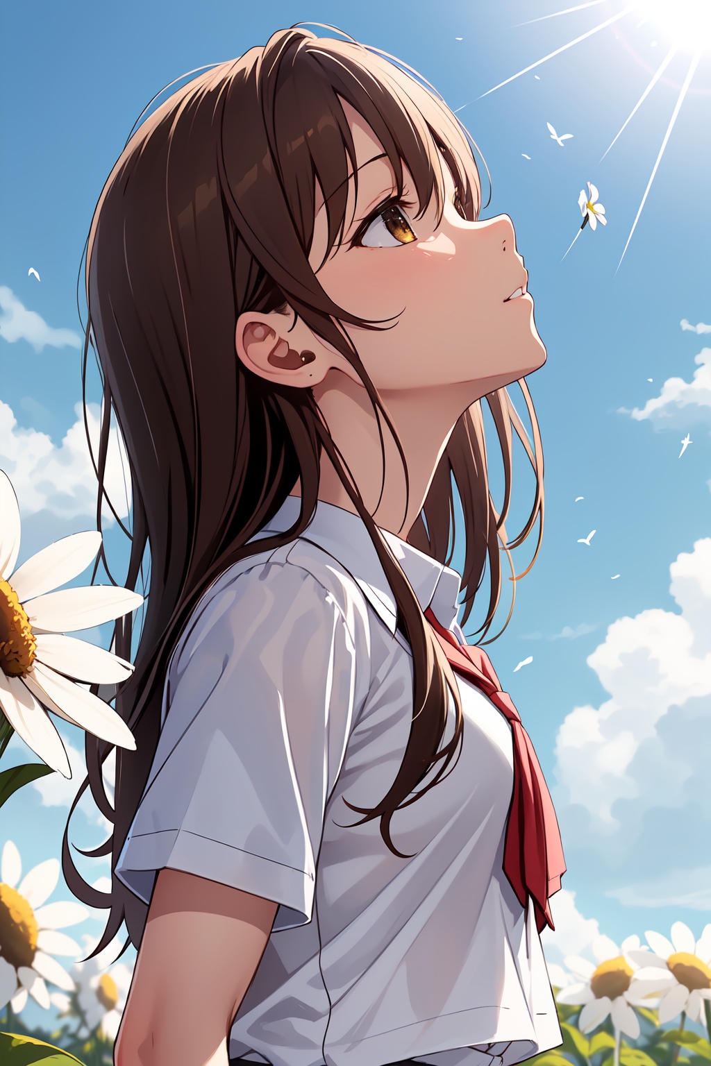 1girl,  solo,  flower on Tensor.Art