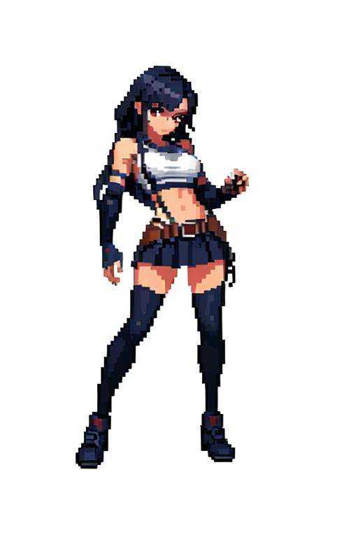 (masterpiece, top quality, best quality), pixel,pixel art,1girl,tifa,<lora:pixel_4:0.5> <lora:tifaMeenow_tifaV2:0.8>