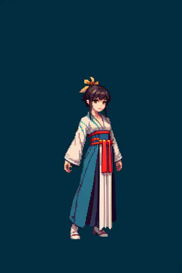 (masterpiece, top quality, best quality), pixel,pixel art,1girl, hanfu,<lora:pixel_4:0.5>, <lora:elegantHanfuRuqun_v10:0.8>