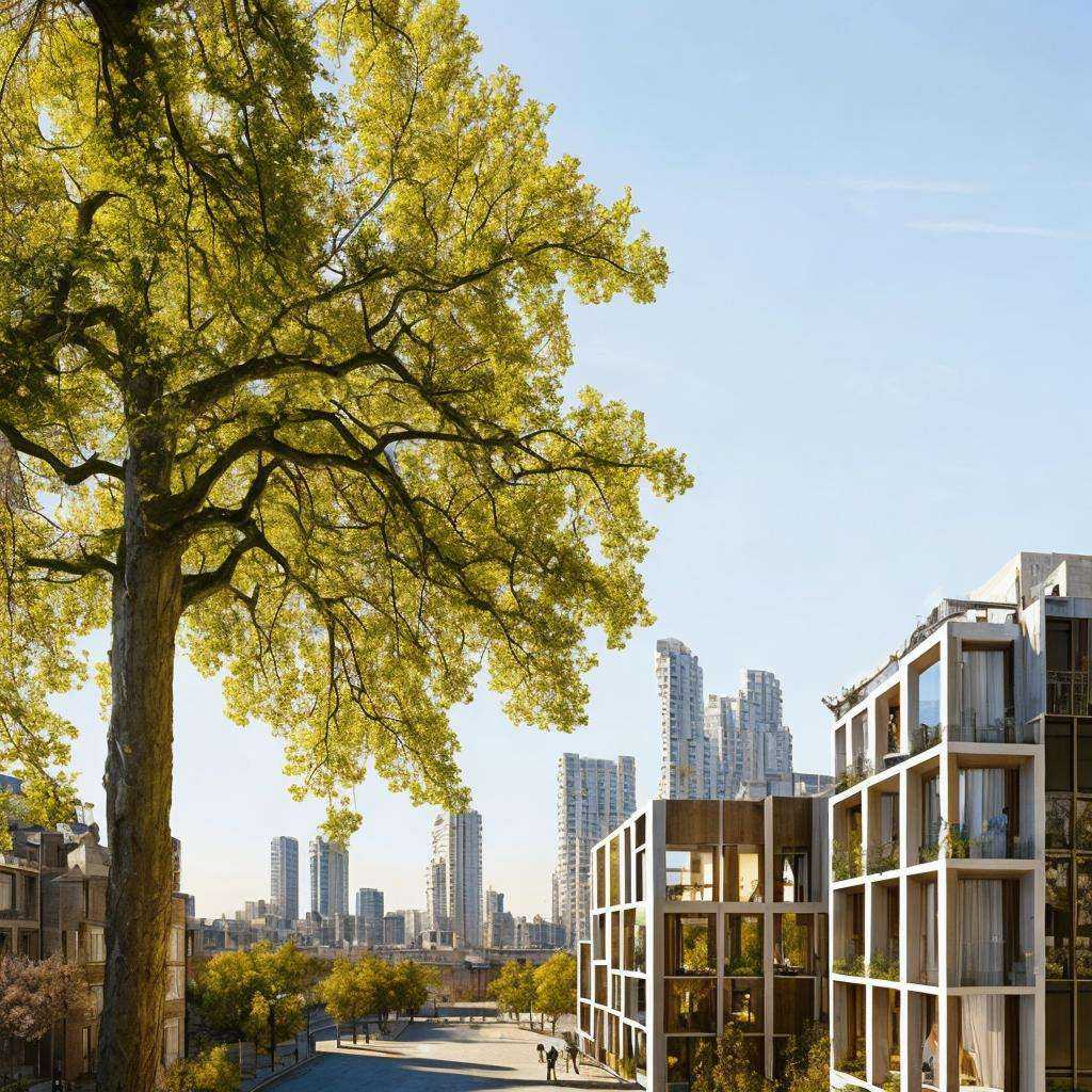 masterpieces, best quality, white_building,architecture, bare_tree, building, city, cityscape, day, gradient, gradient_background, house, outdoors, scenery, sky, skyline, skyscraper, street, tree ,best quality, lb2cc, 