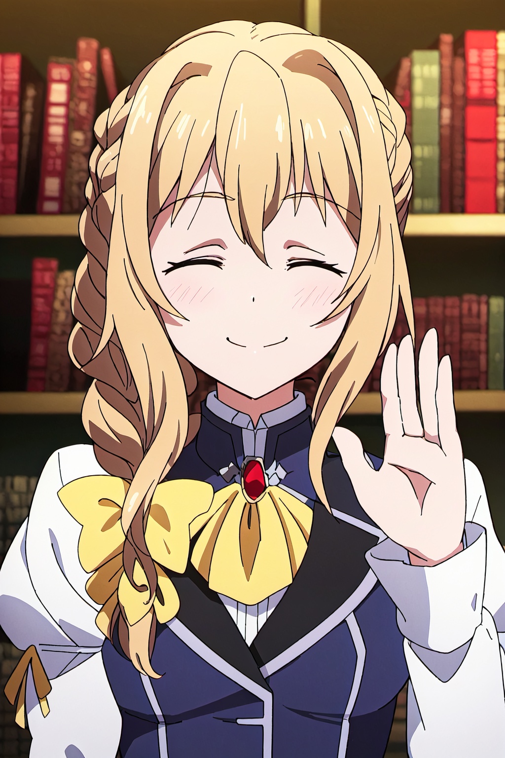Uketsuke-jou,  1girl,  smile on Tensor.Art