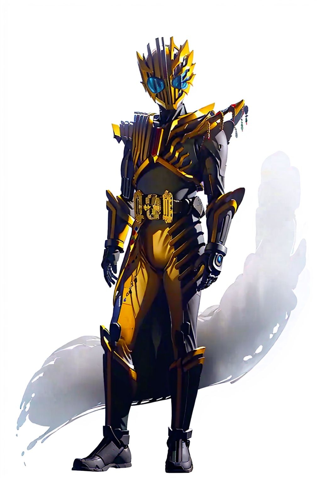 (masterpiece:1.3), (the best quality:1.2), (super fine illustrations:1.2), (Masterpiece), high quality, high detail,((white background:1.2)), looking at viewer, (SOLO:1.4),outline,,simple background,full armor,gauntlets,armor,helmet,mask,shoulder armor,breastplate,epaulettes, fake cover, cover, belt,mecha,gold armor