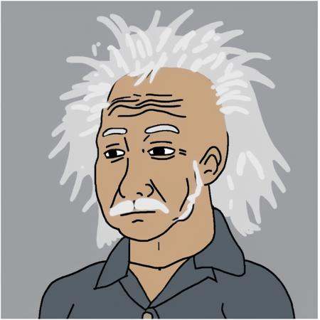 Albert Einstein,  wojak on Tensor.Art