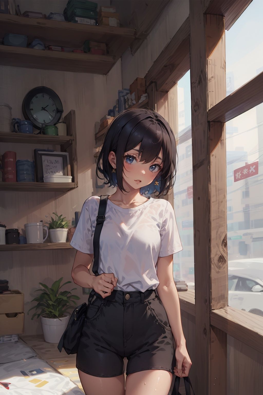 1girl,short hair,