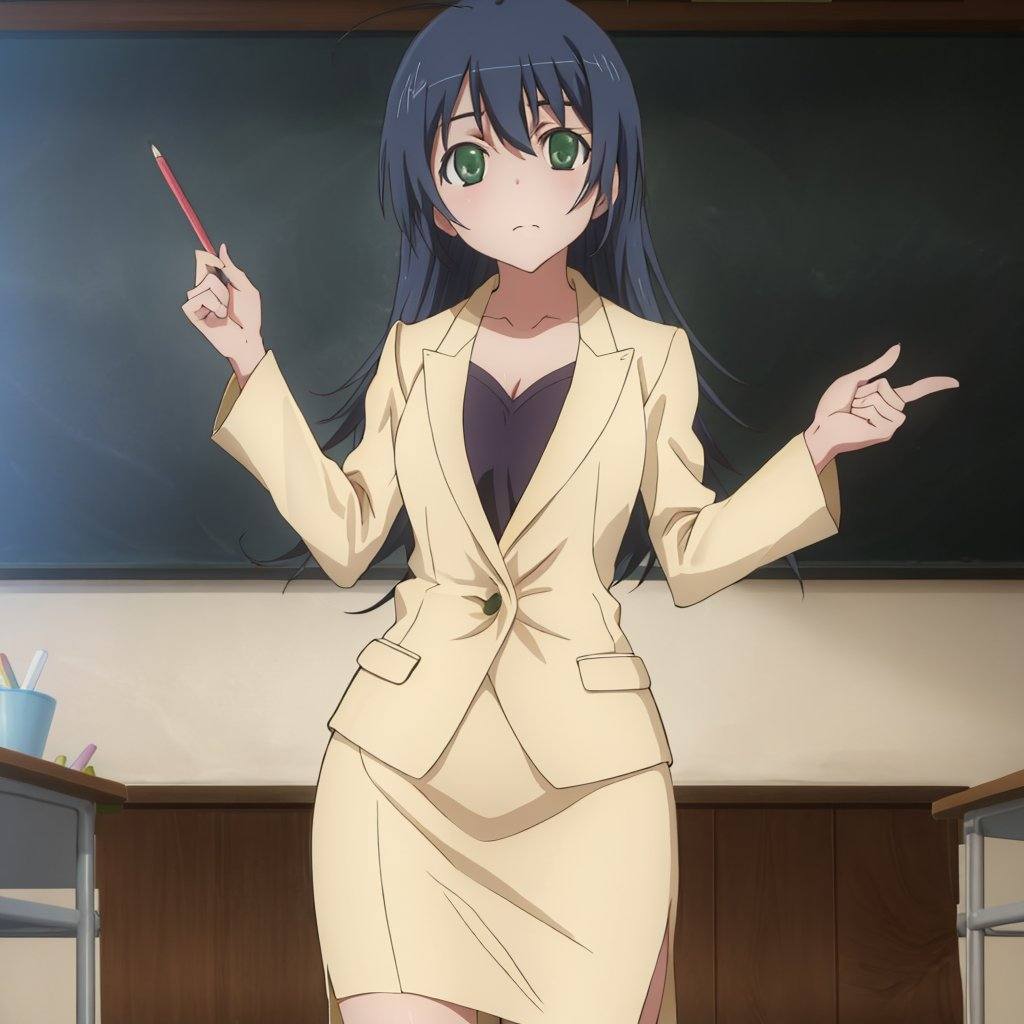 kaede_tenjouji,  suit,  standing on Tensor.Art