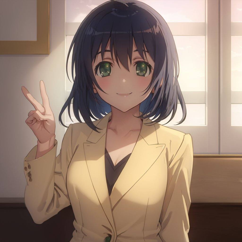 kaede_tenjouji,  green_eyes,  suit on Tensor.Art