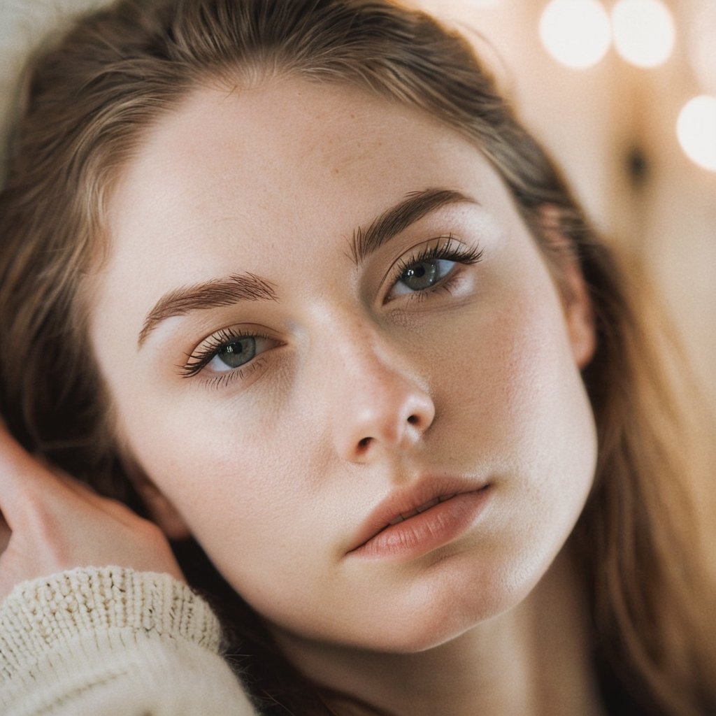 instagram photo,  closeup face photo of 23 y.o Chloe,  pale skin on Tensor.Art
