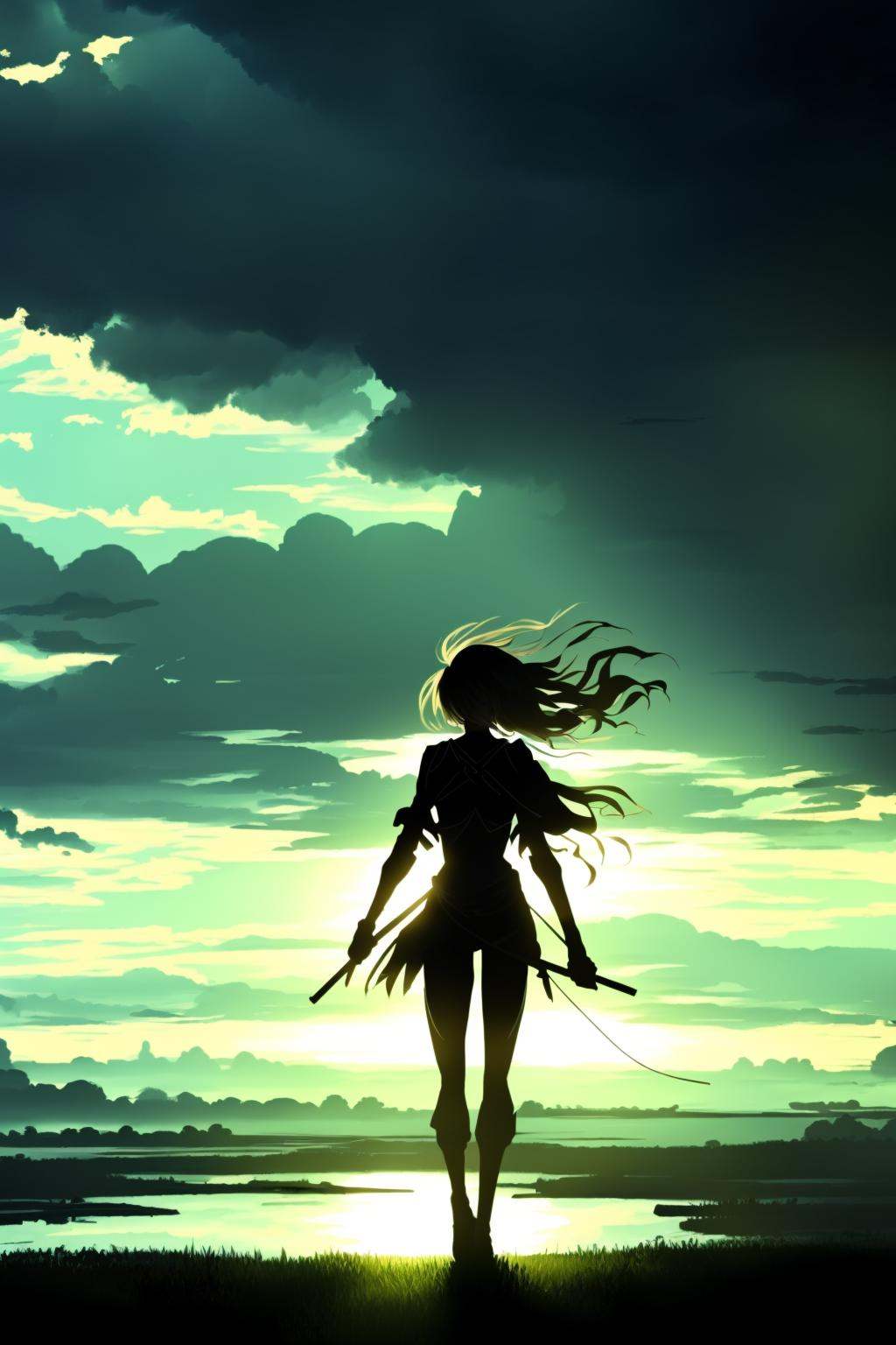 1girl in high gear,  looking scared face with blooded green teeth,  epic lighting on Tensor.Art