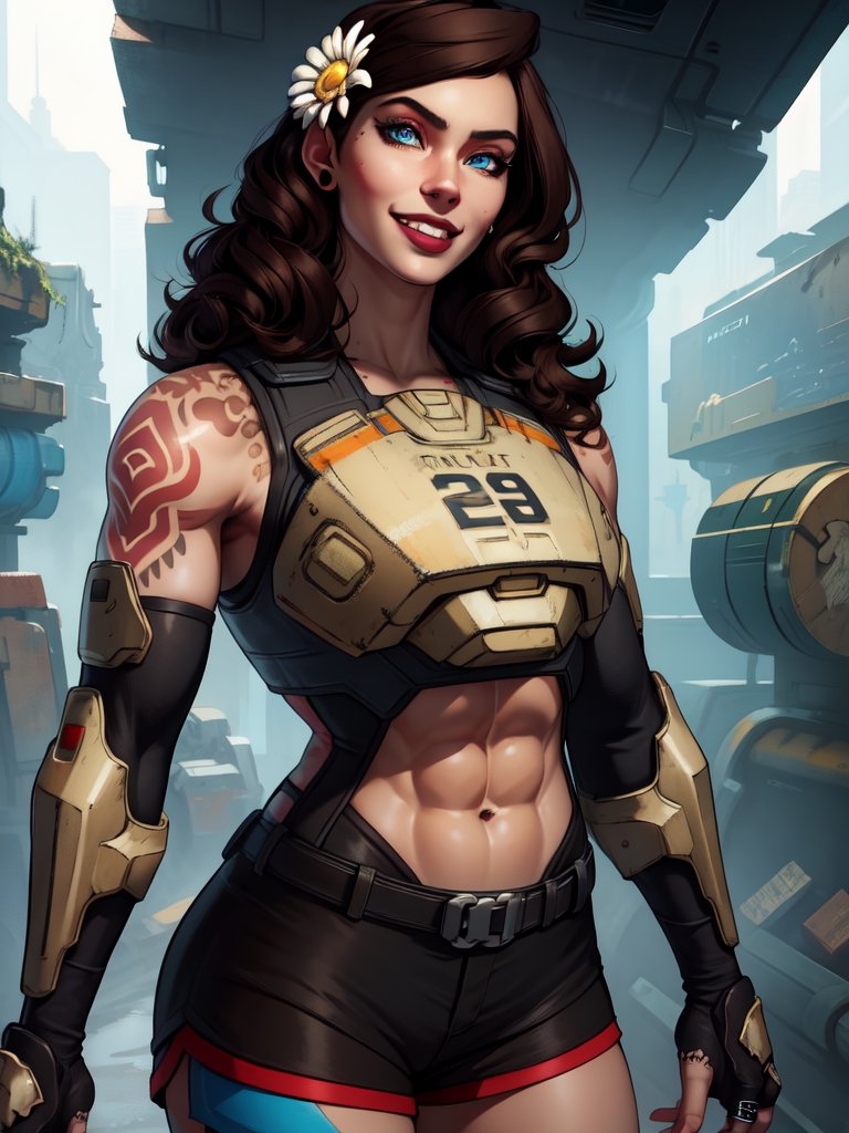 Daisy,  tattoos,  brown hair on Tensor.Art