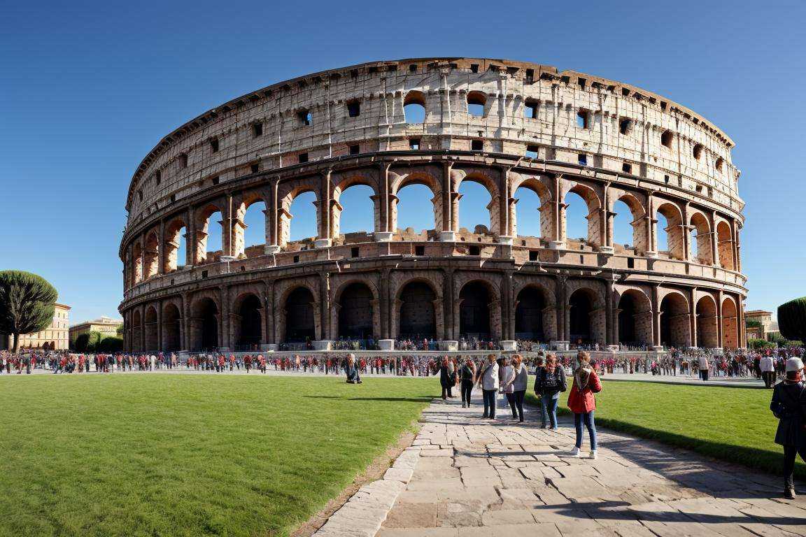 <lora:The Roman Colosseum-000006:0.3>The Roman Colosseum,day, crowd, blue sky, <lora:add_detail:1>