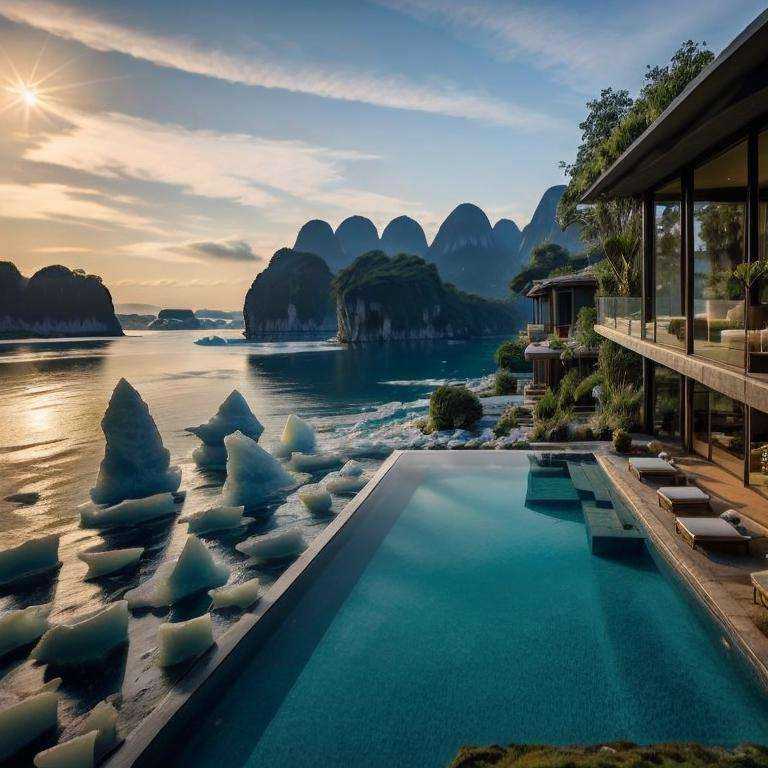 <lora:greenroom-HXZ:0.8>green house，tree,sunlight,bedbeautiful detailed glow, (detailed ice), beautiful detailed water,