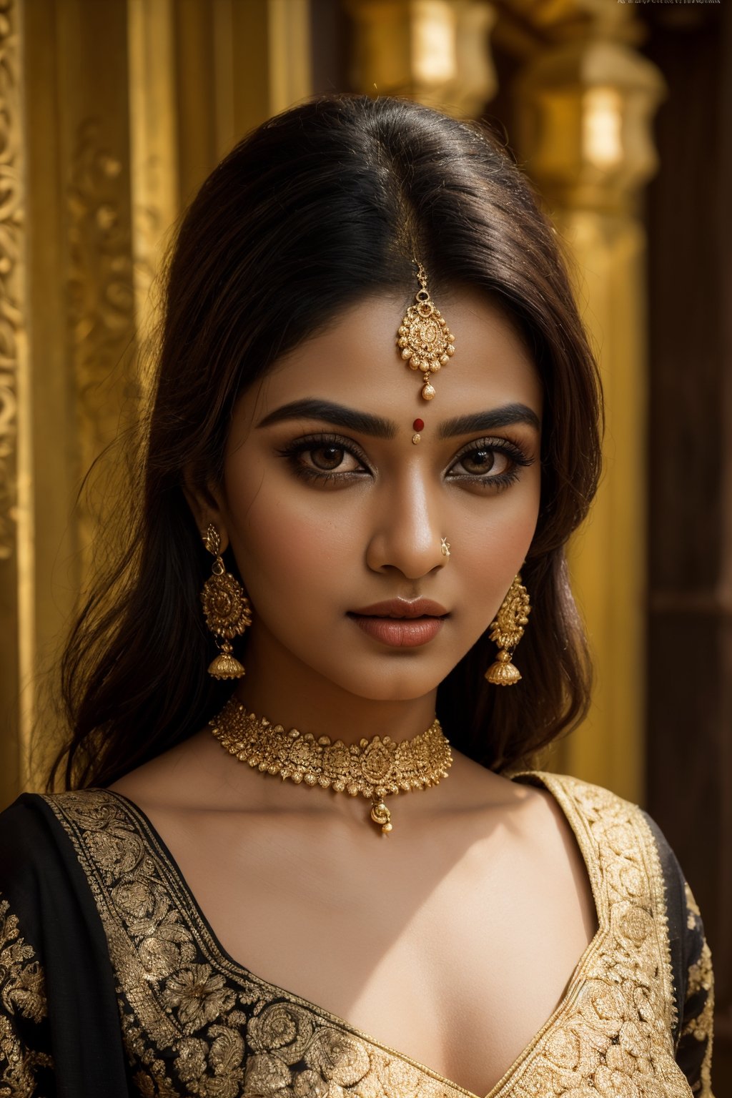 ultra-detailed,  beautiful Indian woman,  close-up portrait on Tensor.Art