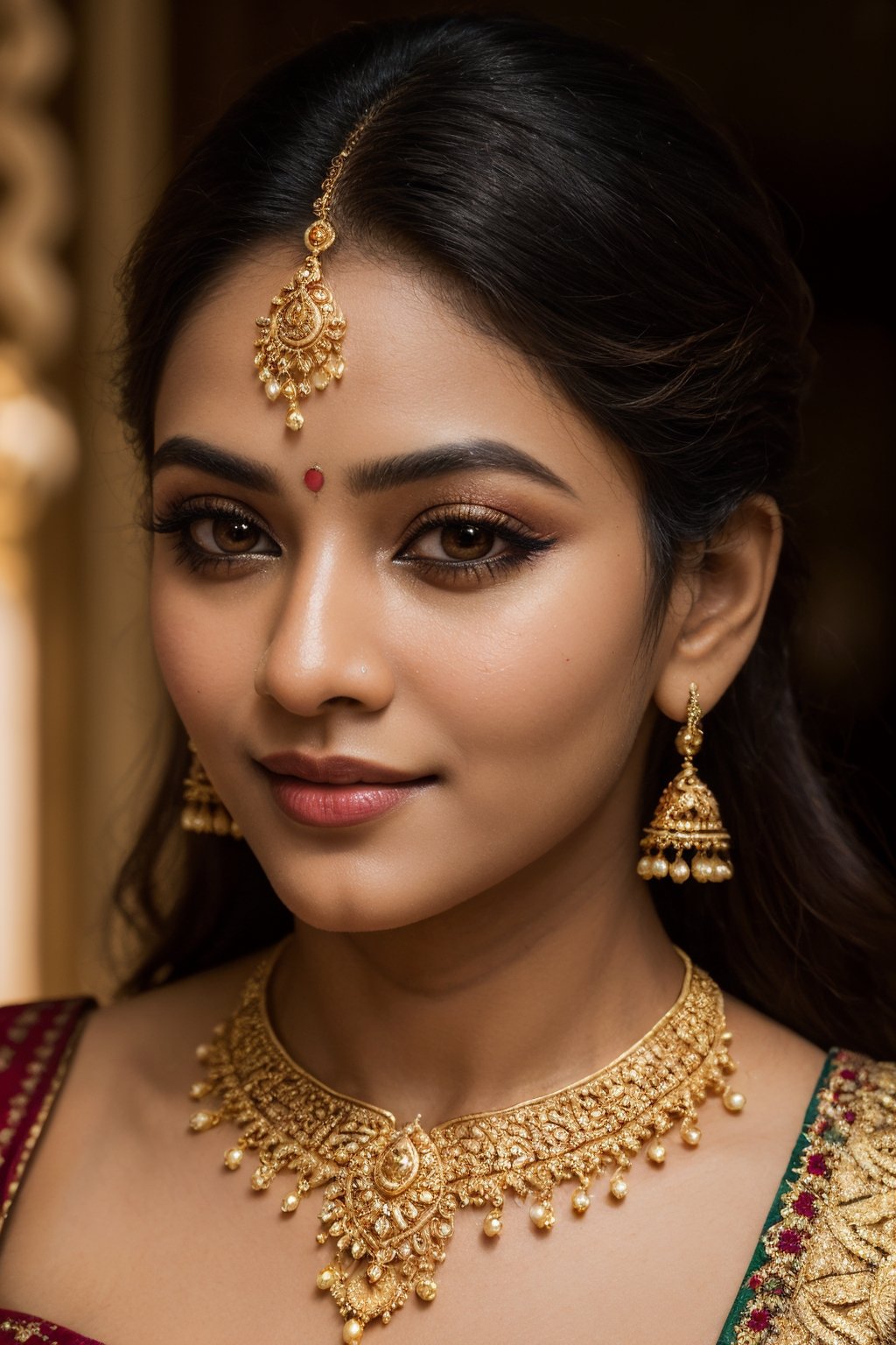 ultra-detailed,  beautiful indian woman,  close-up portrait on Tensor.Art