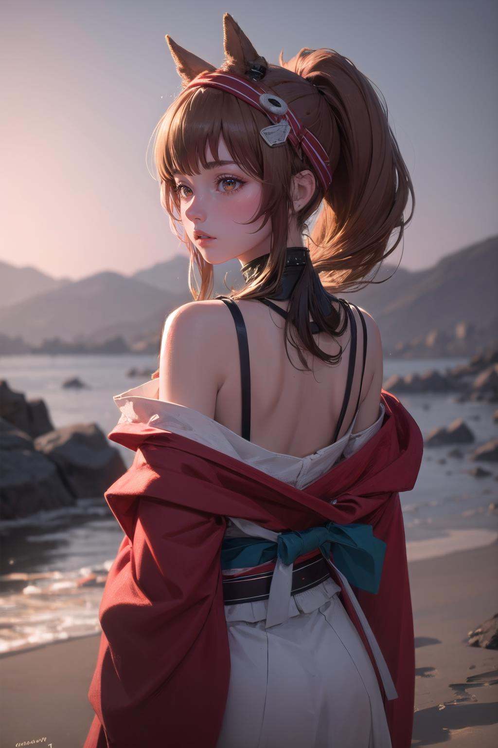 1girl,  solo,  high ponytail on Tensor.Art