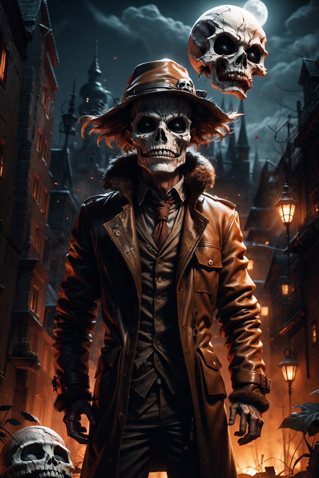 hat,  moon,  zombie on Tensor.Art