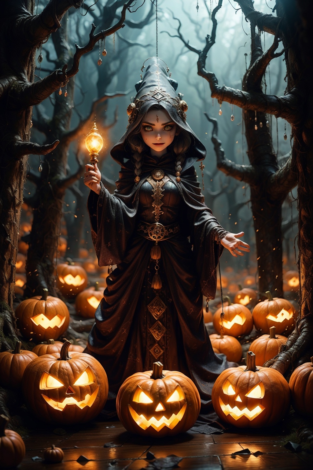 In a dark corner of the forest,  a witch stood in a clearing,  her name was Lilith. Lilith was a mysterious and enchanting...