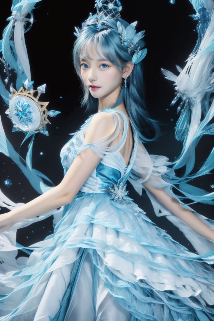 清幽冰蓝美人 by 倒计时 on Tensor.Art