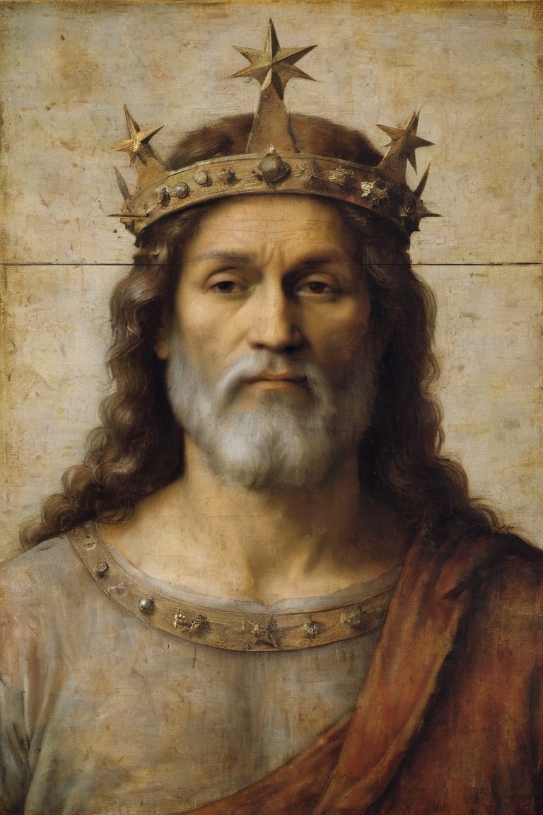man with a crown of stars by Leonardo da Vinci on Tensor.Art